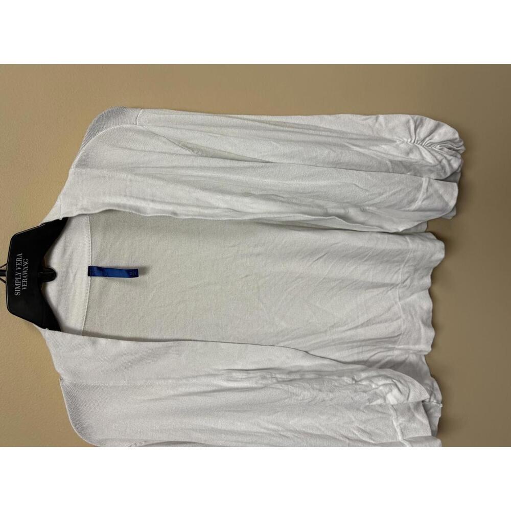 White Women's Lightweight Open Front Cardigan Sweater